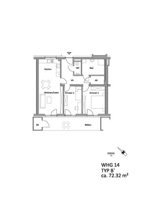 3-Zimmer-Wohnung mieten in Hartberg-Fürstenfeld – 72,3 m², € 808 – Bild 2 von 13