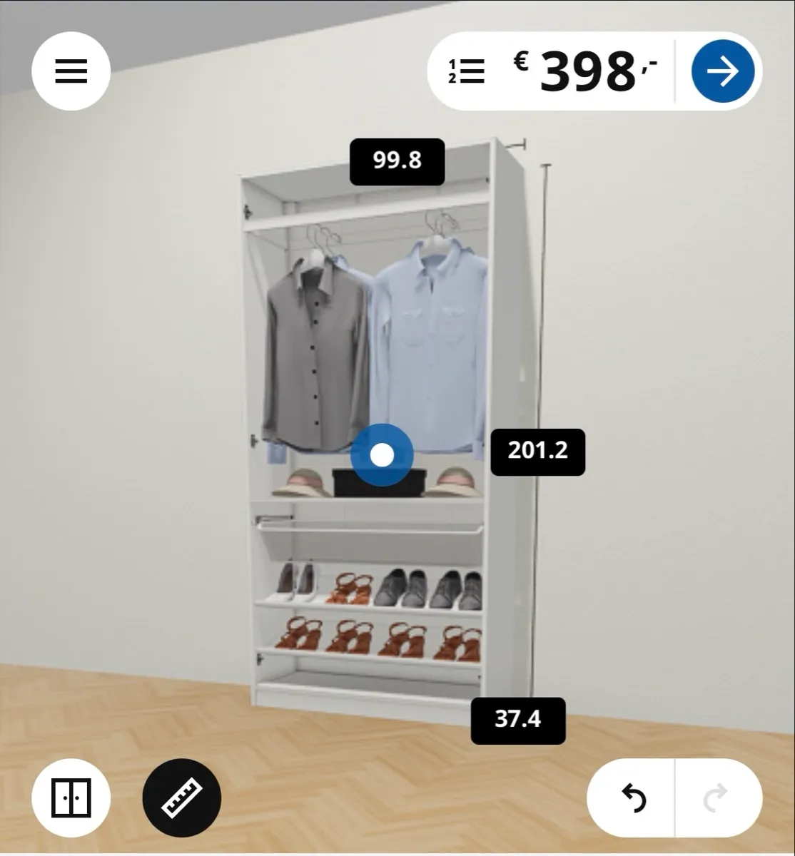 Pax Schrank inkl. Spiegeltür ikea, € 200,- (8010 Geidorf)