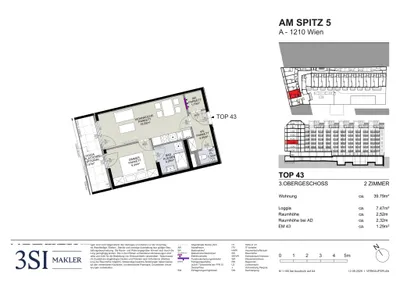 2-Zimmer-Wohnung kaufen in Wien – 39,79 m², € 283.600 – Bild 7 von 7