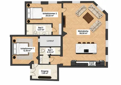 3-Zimmer-Wohnung kaufen in Wien – 108 m², € 499.990 – Bild 11 von 11