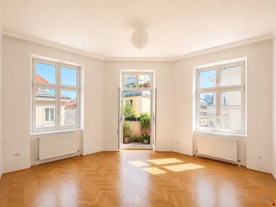 4 Zimmer Altbauwohnung im 3. Liftstock mit kleinem Eckbalkon - direkt beim Belvedere
