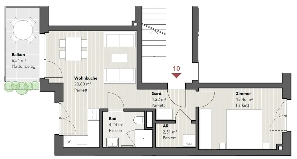 Wohnung – Wien, Obermeidling, Meidling - Ansicht 2