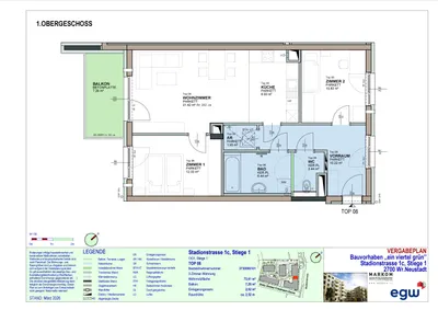 3-Zimmer-Wohnung mieten in Wiener Neustadt – 73,61 m², € 903 – Bild 4 von 4