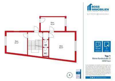 3-Zimmer-Gewerbeimmobilie mieten in Linz Land – 93 m², € 976 – Bild 8 von 8
