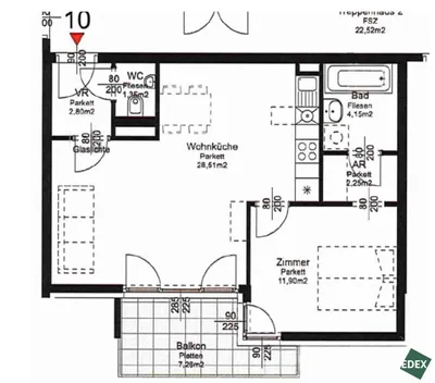 2-Zimmer-Wohnung mieten in Wien – 51 m², € 949 – Bild 20 von 20