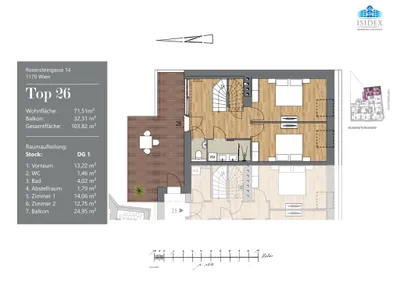 3-Zimmer-Wohnung kaufen in Wien – 71,51 m², € 599.000 – Bild 15 von 16