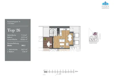 3-Zimmer-Wohnung kaufen in Wien – 71,51 m², € 599.000 – Bild 16 von 16