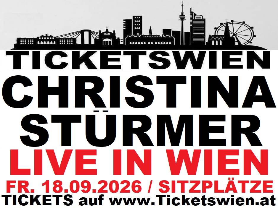 Christina Stürmer! Live in Wien! STEHPLÄTZE & SITZPLÄTZE! 18.09.2026 Gasometer! Tickets sichern bei Ticketswien!