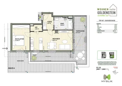 2-Zimmer-Wohnung kaufen in Salzburg-Umgebung – 50,51 m², € 419.800 – Bild 4 von 4