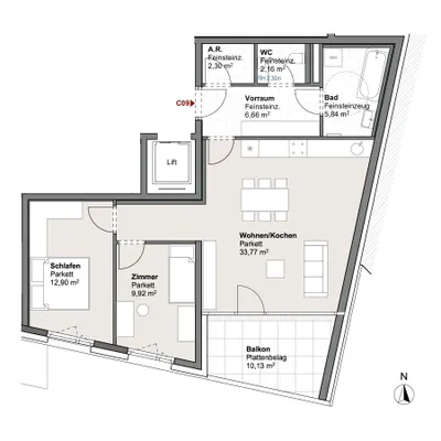 3-Zimmer-Wohnung kaufen in Zell am See – 72,81 m², € 474.321 – Bild 6 von 12