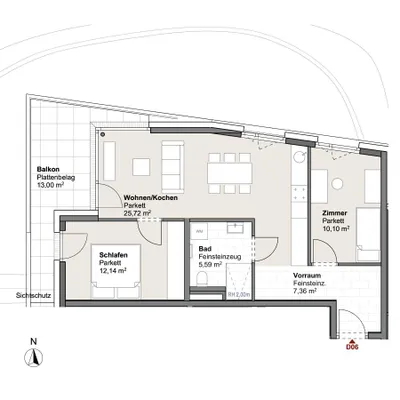 3-Zimmer-Wohnung kaufen in Zell am See – 72,81 m², € 474.321 – Bild 7 von 12