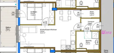 2-Zimmer-Wohnung mieten in Wels – 49,16 m², € 831 – Bild 8 von 10