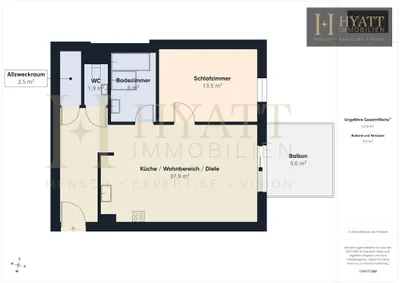 2-Zimmer-Wohnung mieten in Wien – 67 m², € 1.300 – Bild 12 von 12