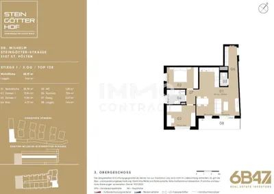 3-Zimmer-Wohnung kaufen in Sankt Pölten – 68,75 m², € 232.800 – Bild 9 von 9