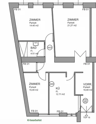 3-Zimmer-Wohnung kaufen in Wien – 82,06 m², € 675.000 – Bild 15 von 15