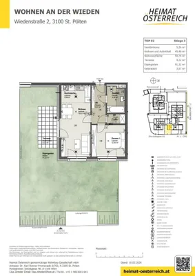 2-Zimmer-Wohnung mieten in Sankt Pölten – 50,74 m², € 692 – Bild 11 von 13