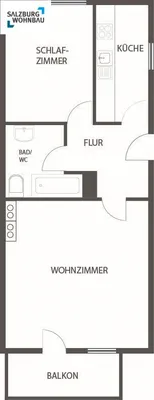 2-Zimmer-Wohnung mieten in Tamsweg – 55 m², € 780 – Bild 2 von 2