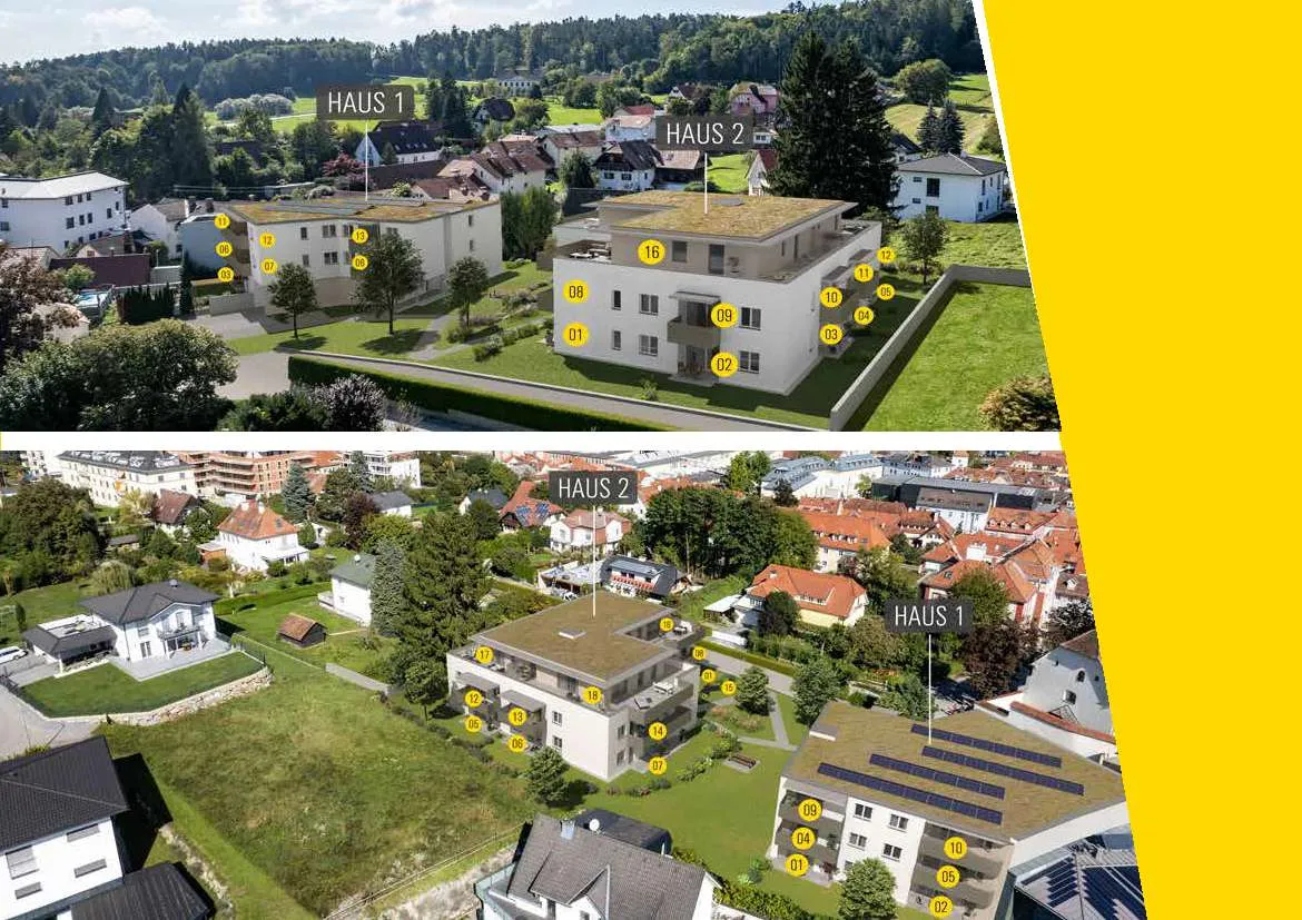 Aktion! Schöne 3- ZI Wohnung 66 m² mit Balkon am Weizer Hauptplatz - provisionsfrei - Erstbezug - Ansicht 3
