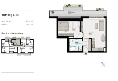2-Zimmer-Wohnung kaufen in Wien – 47,22 m², € 307.000 – Bild 12 von 16