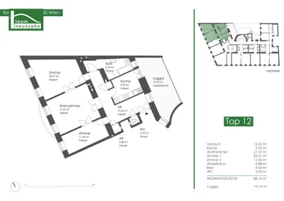 3-Zimmer-Wohnung mieten in Wien – 88,14 m², € 2.668 – Bild 42 von 42