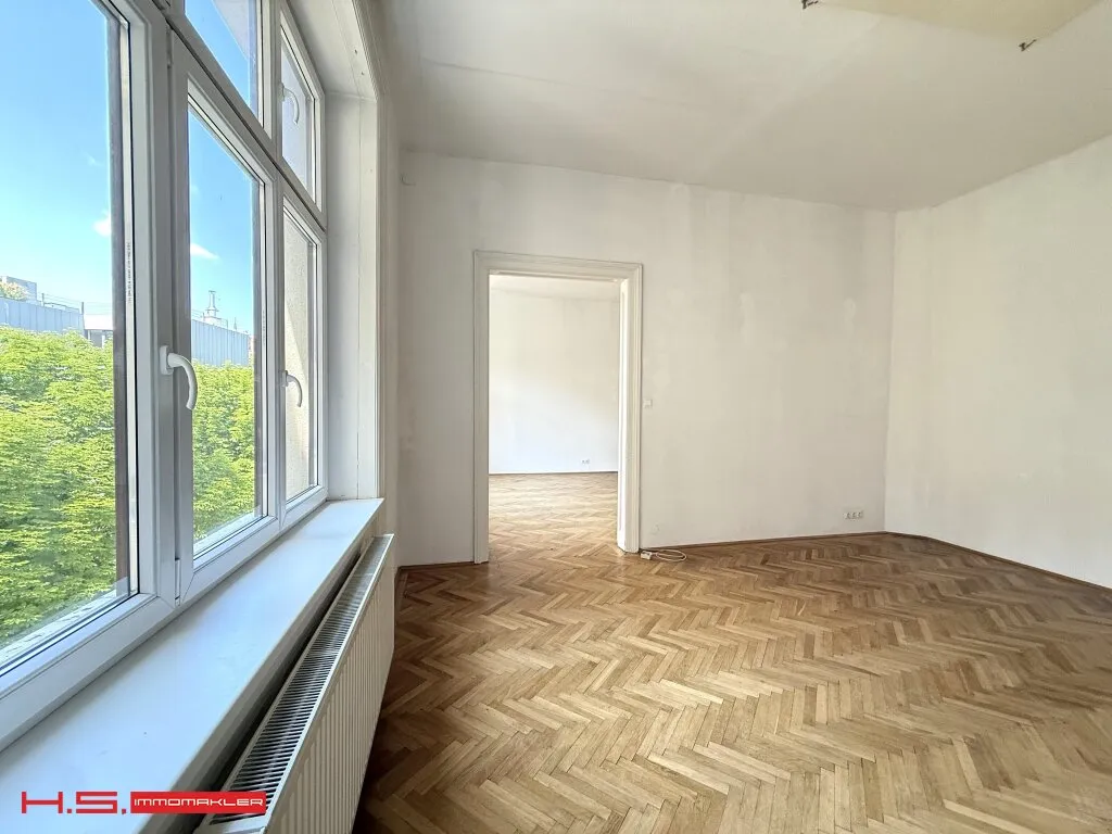 PERFEKTE STILWOHNUNG - 8 qm BALKONANBAU MÖGLICH - tlw. RENOVIERUNGSBEDARF - SONNIGER GRÜNBLICK- HERRLICHES STILHAUS - 4.OBERGESCHOSS - HOFLAGE, Wien