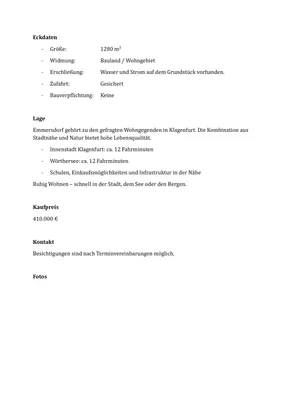 Grundstück kaufen in Klagenfurt – 1 280 m², € 410.000 – Bild 9 von 12