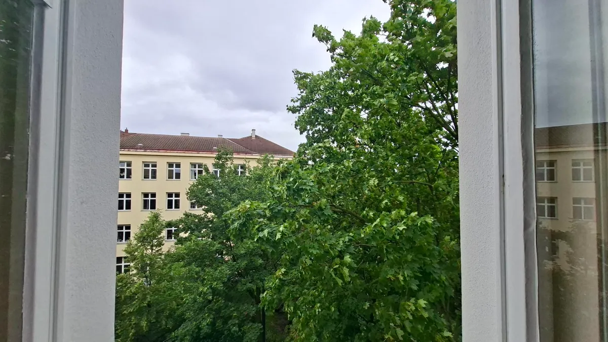 Max Winter Platz_Nähe WU+ U2+ Prater+ Praterstern: Zimmer Küche mit Grünblick, Wien