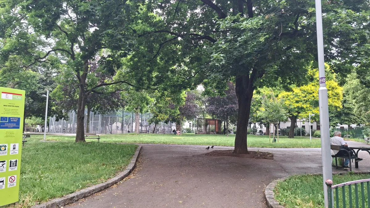 Max Winter Platz_Nähe WU+ U2+ Prater+ Praterstern: Zimmer Küche mit Grünblick - Widok 3