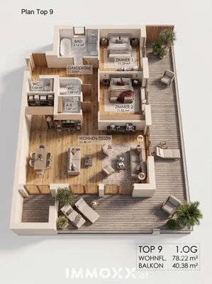 2-Zimmer-Wohnung kaufen in Klagenfurt Land – 78,22 m², € 729.000 – Bild 3 von 10