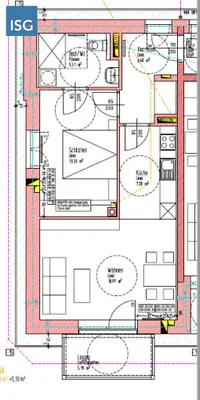 2-Zimmer-Wohnung mieten in Schärding – 56,68 m², € 629 – Bild 2 von 2