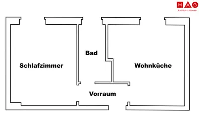 1-Zimmer-Wohnung mieten in Leoben – 33,5 m², € 304 – Bild 7 von 7