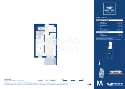 2-Zimmer-Wohnung kaufen in Krems Land – 36,24 m², € 178.000 – Bild 10 von 10
