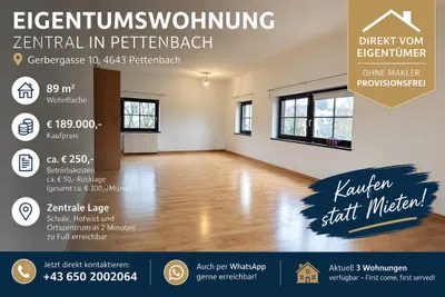 3-Zimmer-Wohnung kaufen in Kirchdorf an der Krems – 88 m², € 189.000
