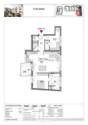 3-Zimmer-Wohnung kaufen in Wien – 80,66 m², € 749.300 – Bild 5 von 5