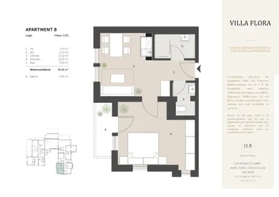 2-Zimmer-Wohnung kaufen in Villach Land – 35,65 m², € 194.280 – Bild 5 von 24
