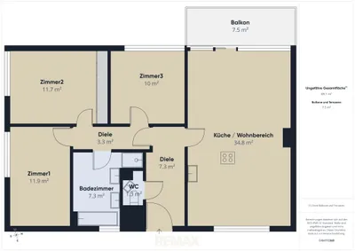 4-Zimmer-Wohnung mieten in Neusiedl am See – 89,8 m², € 1.366 – Bild 14 von 14