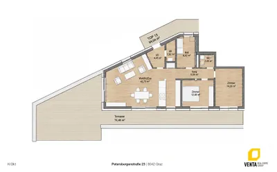 3-Zimmer-Wohnung kaufen in Graz – 94 m², € 833.685 – Bild 4 von 4