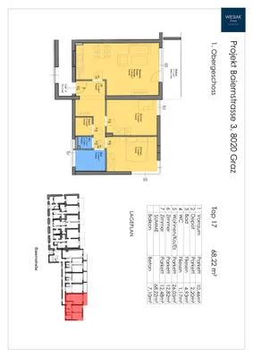 3-Zimmer-Wohnung mieten in Graz – 70 m², € 916 – Bild 4 von 4