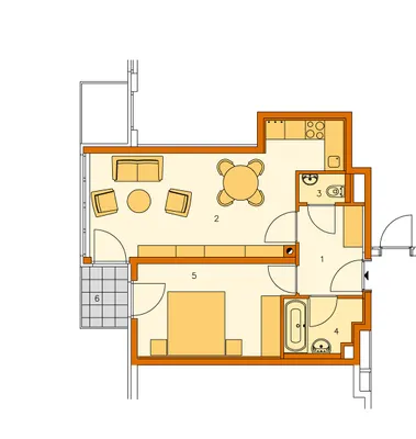 2-Zimmer-Wohnung mieten in Wien – 48,81 m², € 921 – Bild 10 von 10