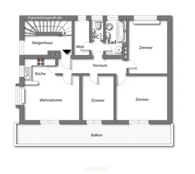 4-Zimmer-Wohnung mieten in Gmunden – 82,59 m², € 1.100 – Bild 7 von 7