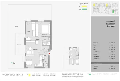 3-Zimmer-Wohnung mieten in Graz-Umgebung – 64,45 m², € 1.170 – Bild 6 von 6