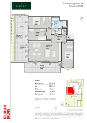 4-Zimmer-Wohnung kaufen in Wien – 102,54 m², € 925.000 – Bild 2 von 13