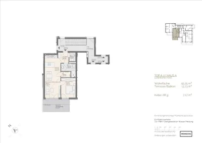 2-Zimmer-Wohnung kaufen in Braunau am Inn – 55,25 m², € 314.000 – Bild 7 von 10