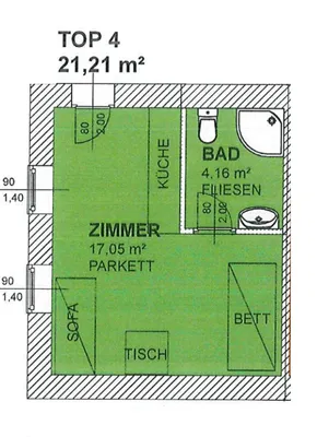 1-Zimmer-Wohnung mieten in Murtal – 21,21 m², € 299 – Bild 6 von 6