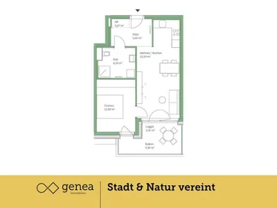 2-Zimmer-Wohnung kaufen in Graz – 47,42 m², € 247.000 – Bild 2 von 18