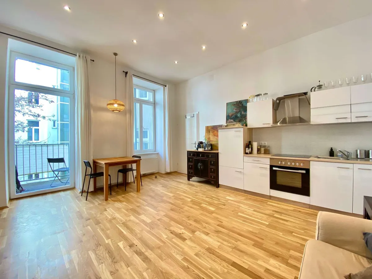 Volkertmarkt/Praterstern: charmanter Altbau mit Balkon - Ansicht 2