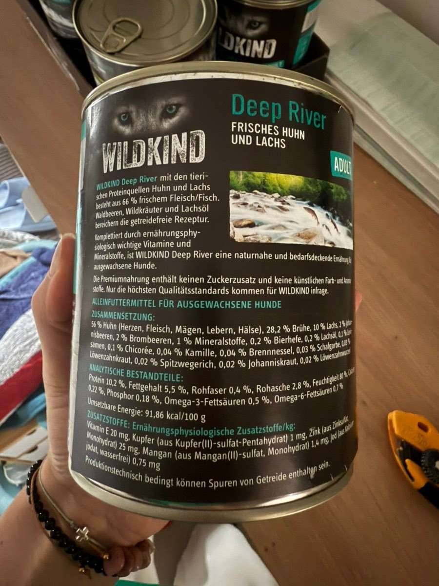 WILDKIND Hundefutter Nassfutter 8 Dosen  800g,  25,- (2013 Gllersdorf) -  willhaben