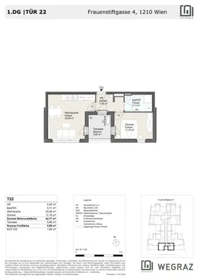 2-Zimmer-Wohnung kaufen in Wien – 42,77 m², € 262.727 – Bild 7 von 7