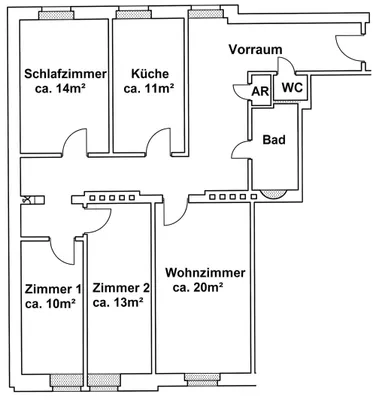 4-Zimmer-Wohnung mieten in Linz – 110 m², € 1.337 – Bild 7 von 7