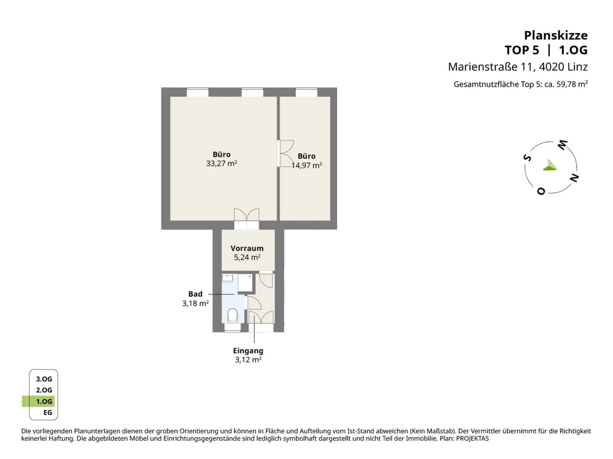 Neu saniertes 60 m² Altbaubüro in der Marienstrasse! - Ansicht 3